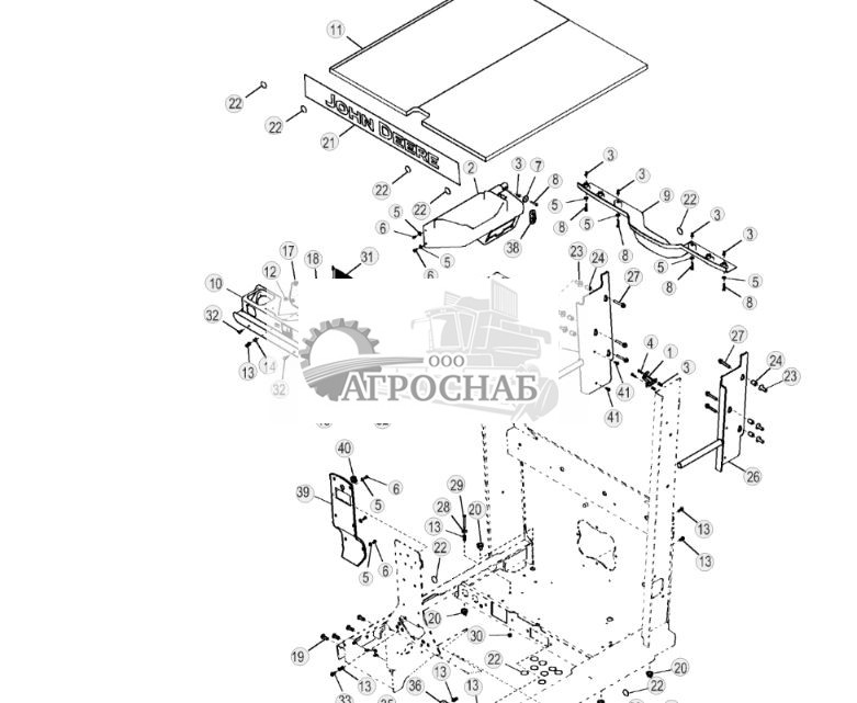 Панели отделки и обшивка потолка кабины, Topcon, стандартные органы управления - ST764913 366.jpg